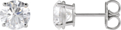 2 Ctw Lab-Grown Diamond Stud Earrings