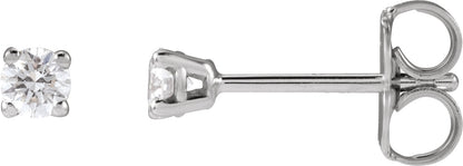 1/8 Ctw Lab-Grown Diamond Earrings - Lab Grown Diamond