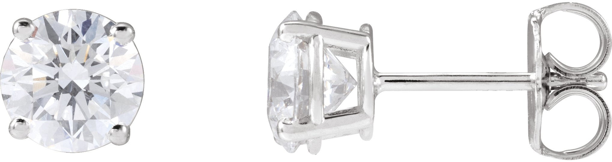 1 1/2 Ctw Lab-Grown Diamond Stud Earrings