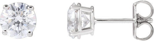 1 1/2 Ctw Lab-Grown Diamond Stud Earrings