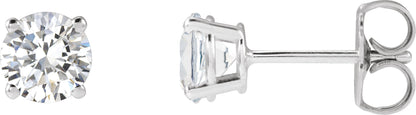 1 Ctw Lab-Grown Diamond Stud Earrings