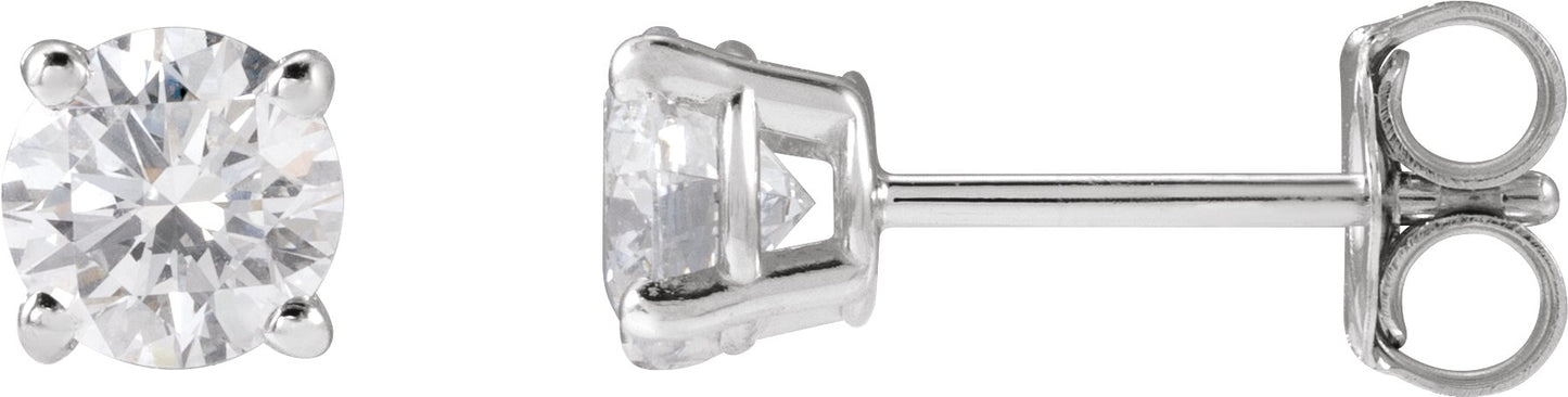 5/8 Ctw Lab-Grown Diamond Stud Earrings