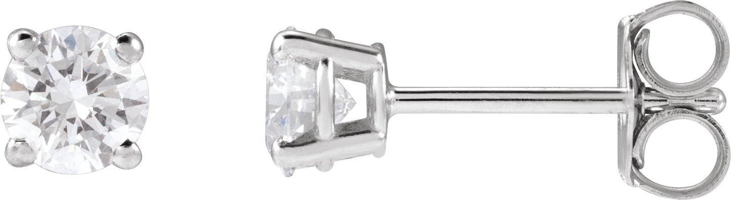 1/2 Ctw Lab-Grown Diamond Stud Earrings