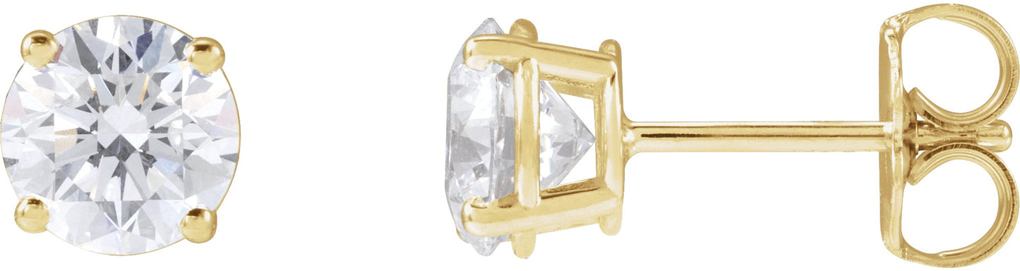 1 1/2 Ctw Lab-Grown Diamond Stud Earrings - Lab Grown Diamond