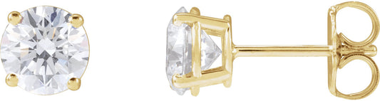 1 1/2 Ctw Lab-Grown Diamond Stud Earrings - Lab Grown Diamond