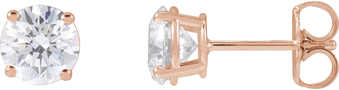 1 1/2 Ctw Lab-Grown Diamond Stud Earrings