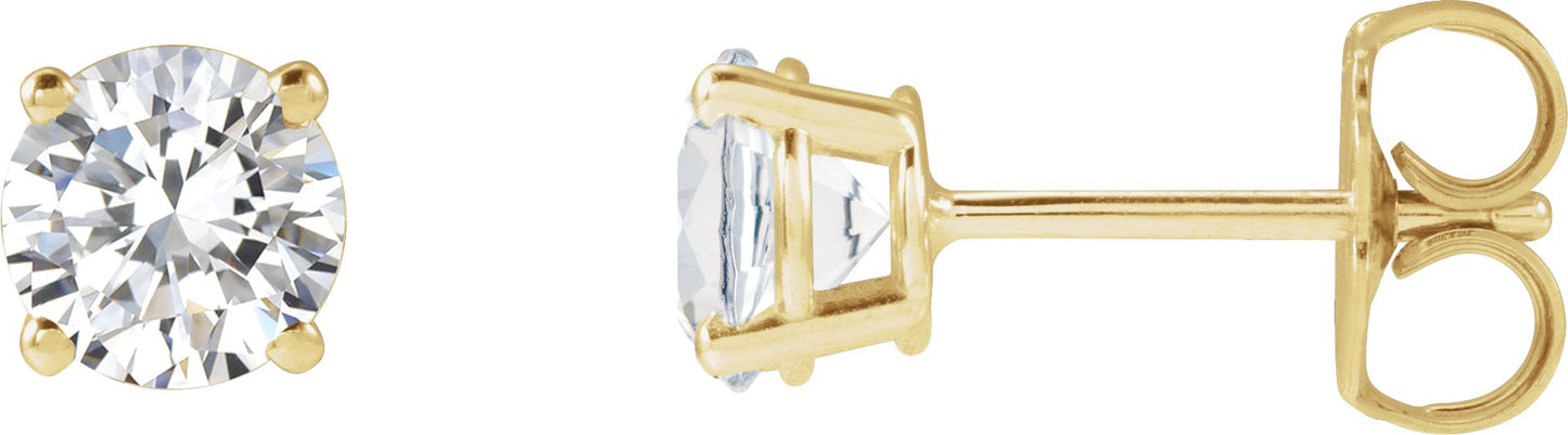 1 Ctw Lab-Grown Diamond Stud Earrings - Lab Grown Diamond