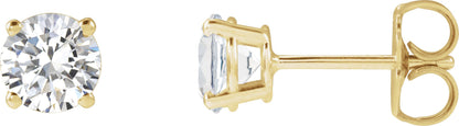 1 Ctw Lab-Grown Diamond Stud Earrings - Lab Grown Diamond