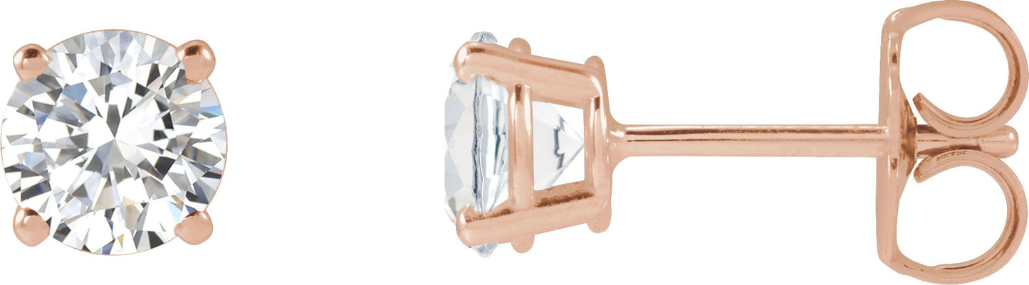 1 Ctw Lab-Grown Diamond Stud Earrings