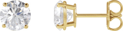 2 Ctw Lab-Grown Diamond Stud Earrings - Lab Grown Diamond