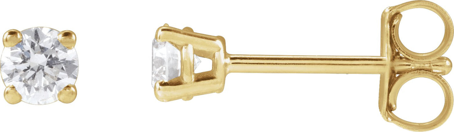 1/4 Ctw Lab-Grown Diamond Stud Earrings - Lab Grown Diamond