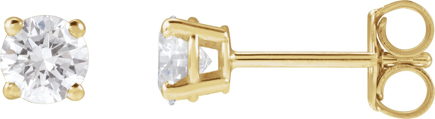 1/2 Ctw Lab-Grown Diamond Stud Earrings - Lab Grown Diamond