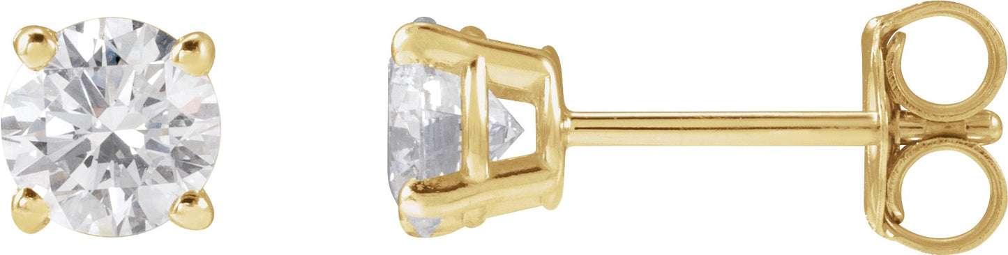 5/8 Ctw Lab-Grown Diamond Stud Earrings - Lab Grown Diamond
