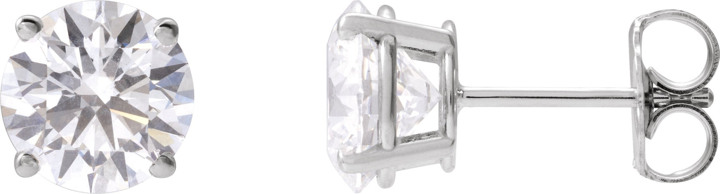 2 1/2 Ctw Lab-Grown Diamond Stud Earrings
