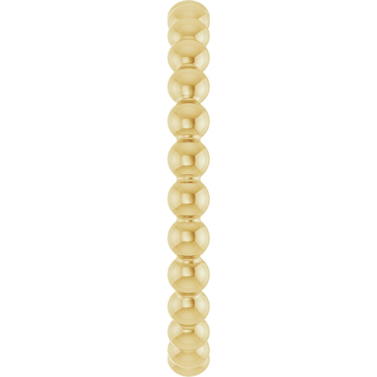Beaded Stackable Ring - Yellow Gold