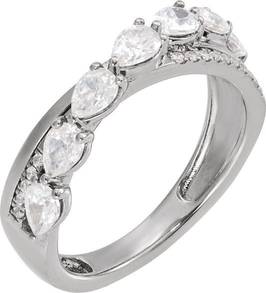 1 1/8 Ctw Lab-Grown Diamond Ring - White Gold