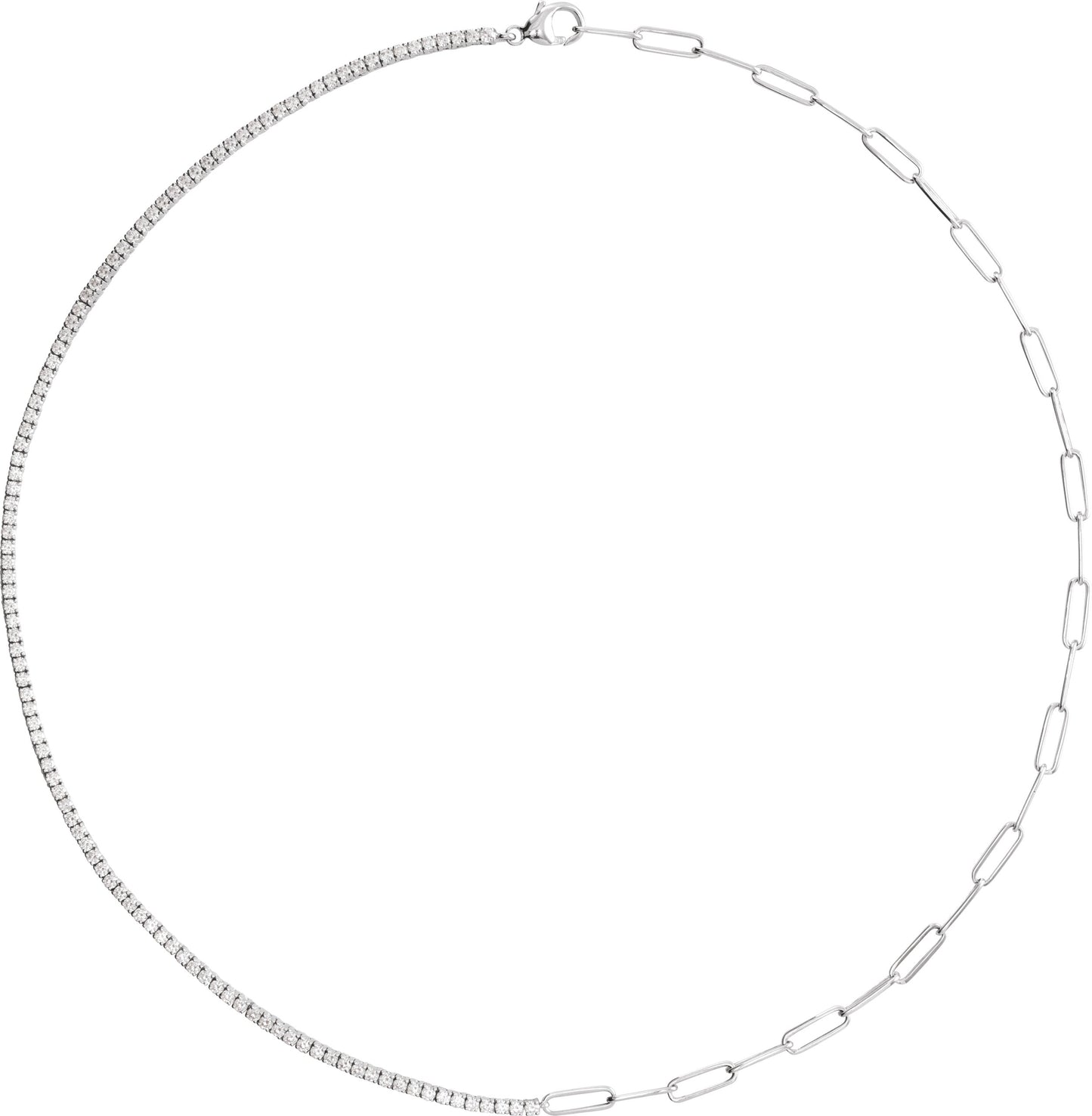3 1/4 Lab-Grown Diamond Line Necklace