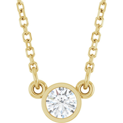 1/6 Ct Lab Grown Diamond Solitaire Necklace - Lab Grown Diamond