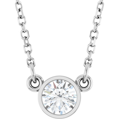 1/6 Ct Lab Grown Diamond Solitaire Necklace
