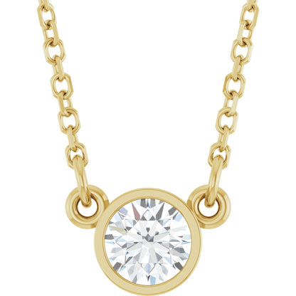 1/4 Ct Lab Grown Diamond Solitaire Necklace - Lab Grown Diamond