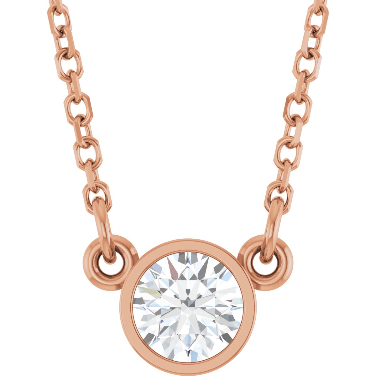 1/6 Ct Lab Grown Diamond Solitaire Necklace