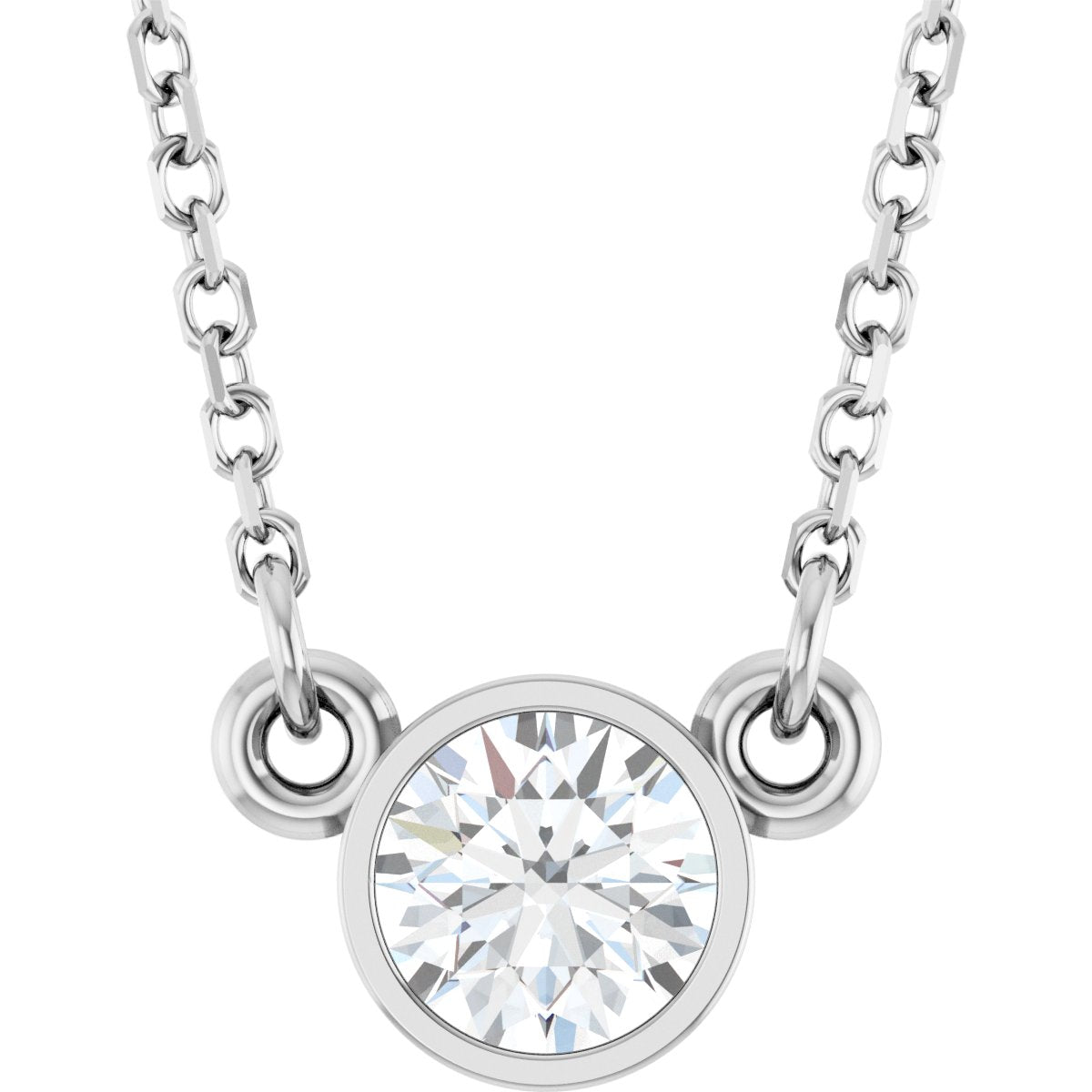 1/3 Ct Lab Grown Diamond Solitaire Necklace