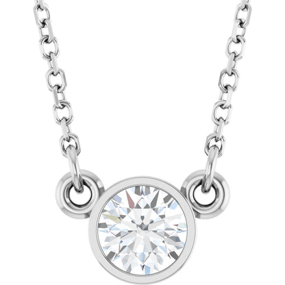 1/3 Ct Lab Grown Diamond Solitaire Necklace