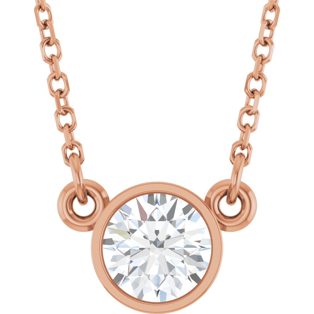 1/2 Ct Lab Grown Diamond Solitaire Necklace - Lab Grown Diamond