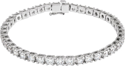 6 Ctw Lab-Grown Diamond Line Bracelet