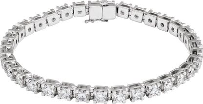 8 Ctw Lab-Grown Diamond Line Bracelet