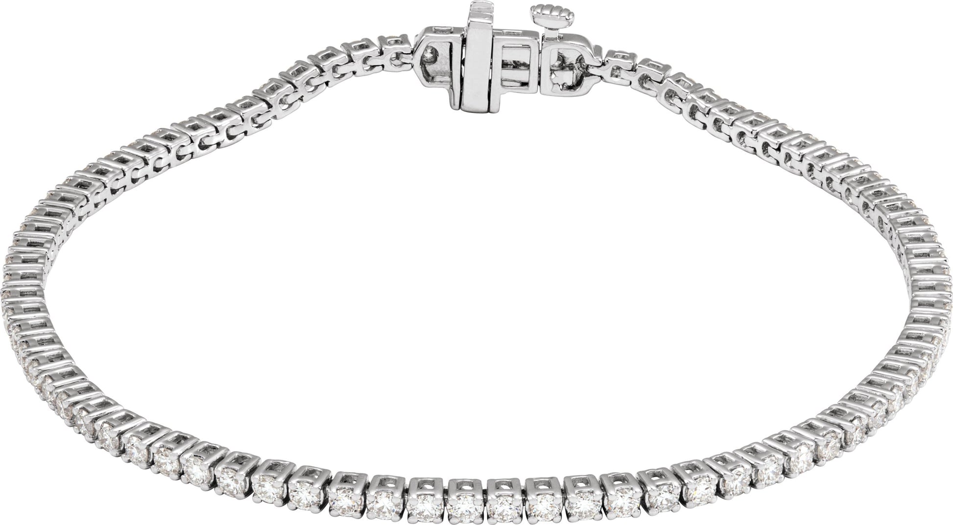 2 Ctw Lab-Grown Diamond Line Bracelet