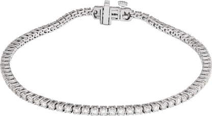 2 Ctw Lab-Grown Diamond Line Bracelet
