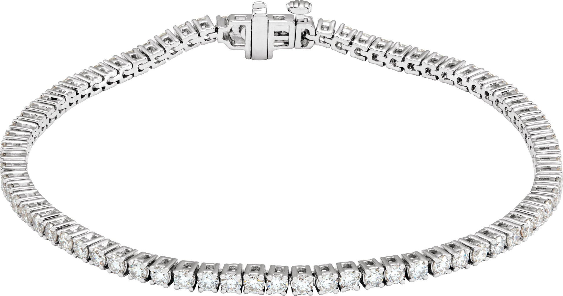 3 Ctw Lab-Grown Diamond Line Bracelet