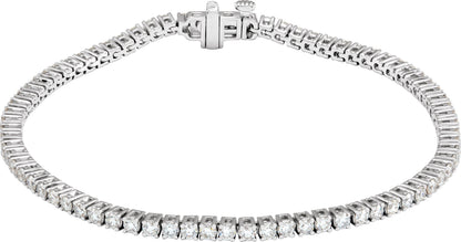 3 Ctw Lab-Grown Diamond Line Bracelet