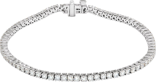 3 Ctw Lab-Grown Diamond Line Bracelet
