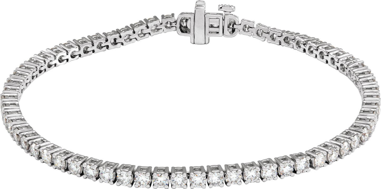 4 Ctw Lab-Grown Diamond Line Bracelet