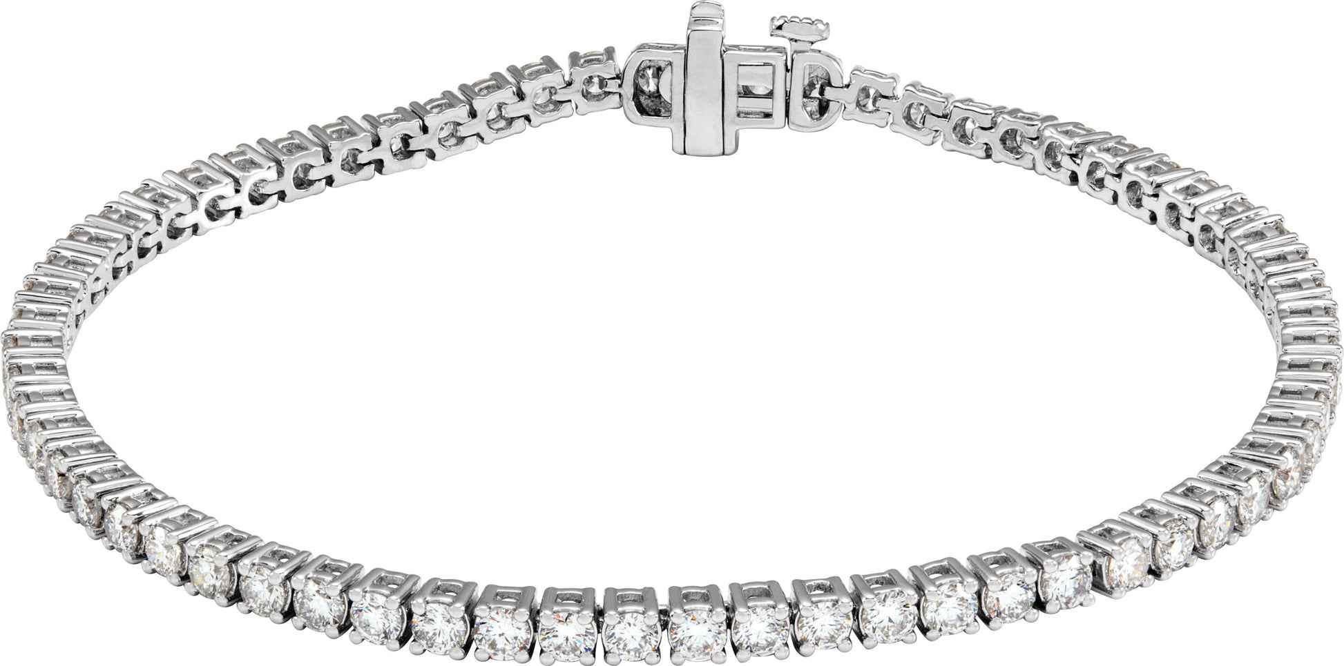 4 Ctw Lab-Grown Diamond Line Bracelet
