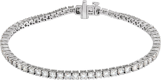 4 Ctw Lab-Grown Diamond Line Bracelet