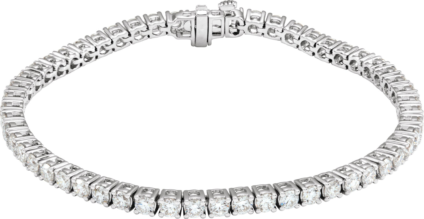 5 Ctw Lab-Grown Diamond Line Bracelet