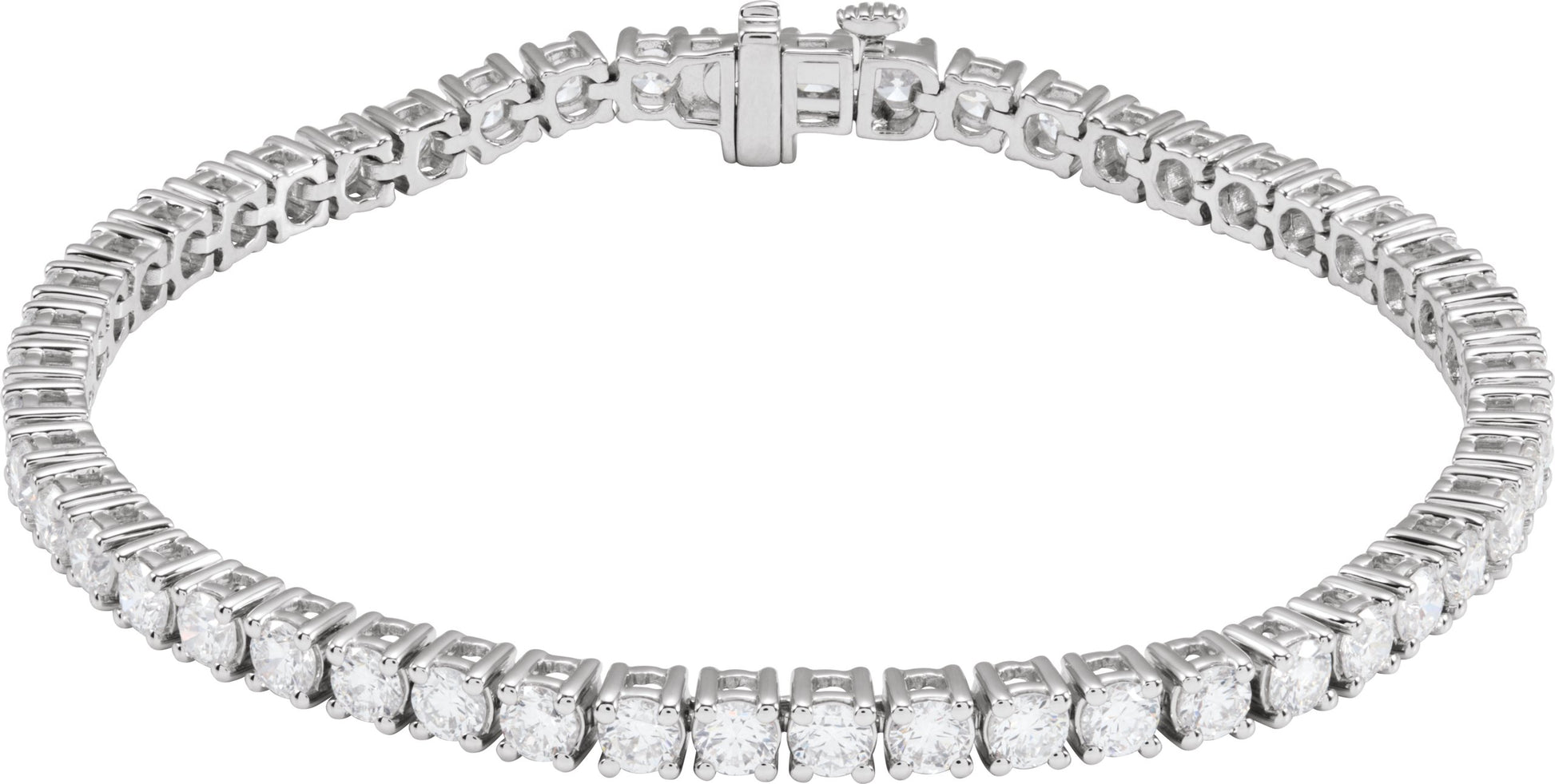 6 Ctw Lab-Grown Diamond Line Bracelet
