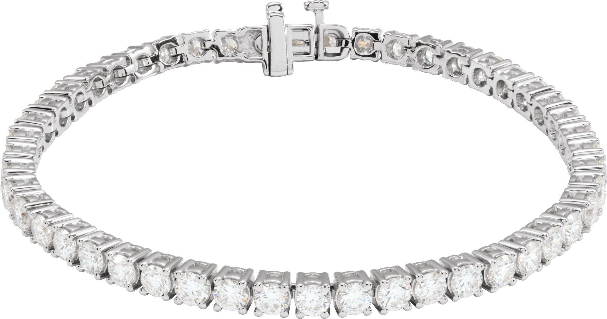 7 Ctw Lab-Grown Diamond Line Bracelet