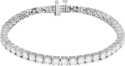 7 Ctw Lab-Grown Diamond Line Bracelet