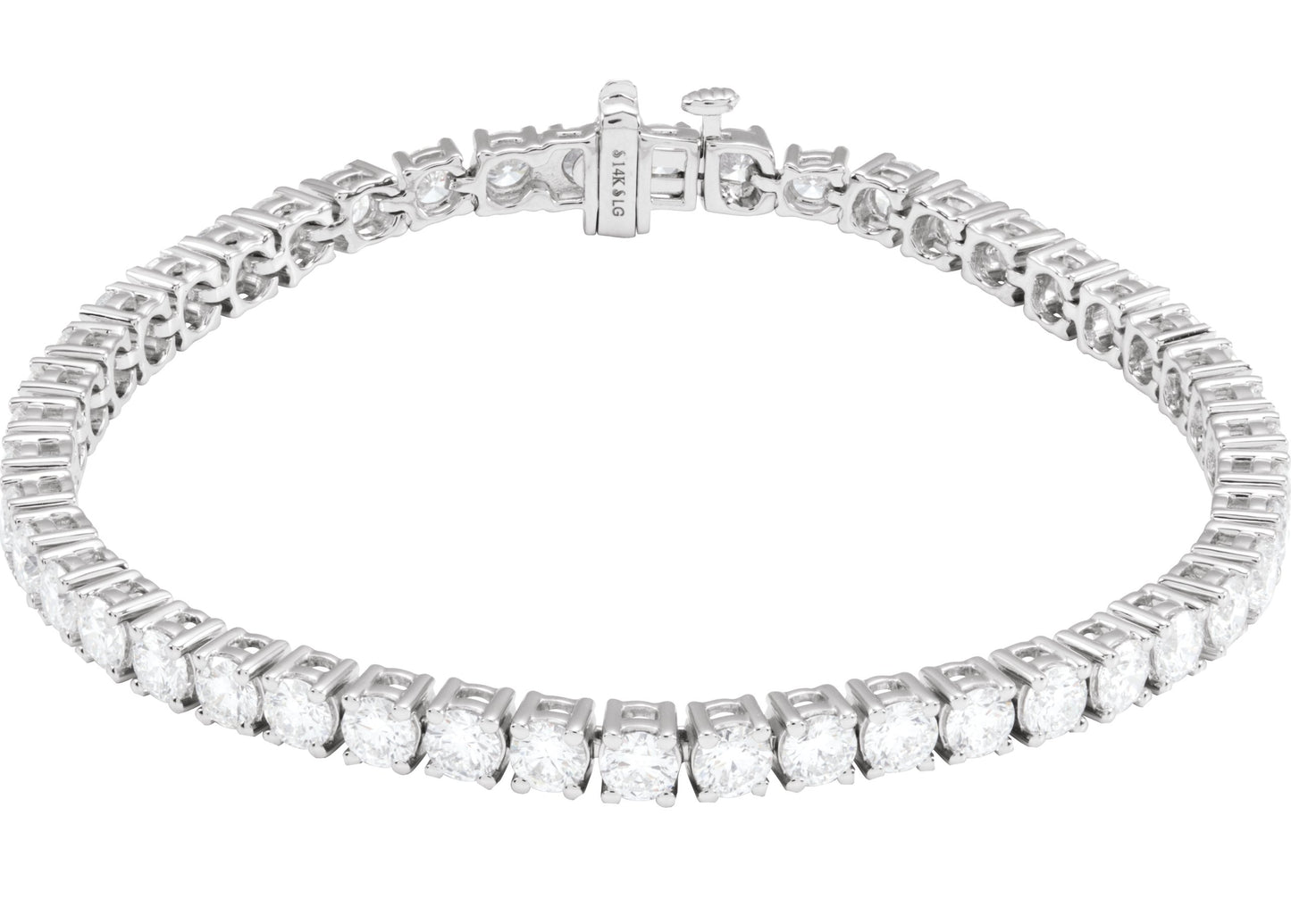 8 Ctw Lab-Grown Diamond Line Bracelet