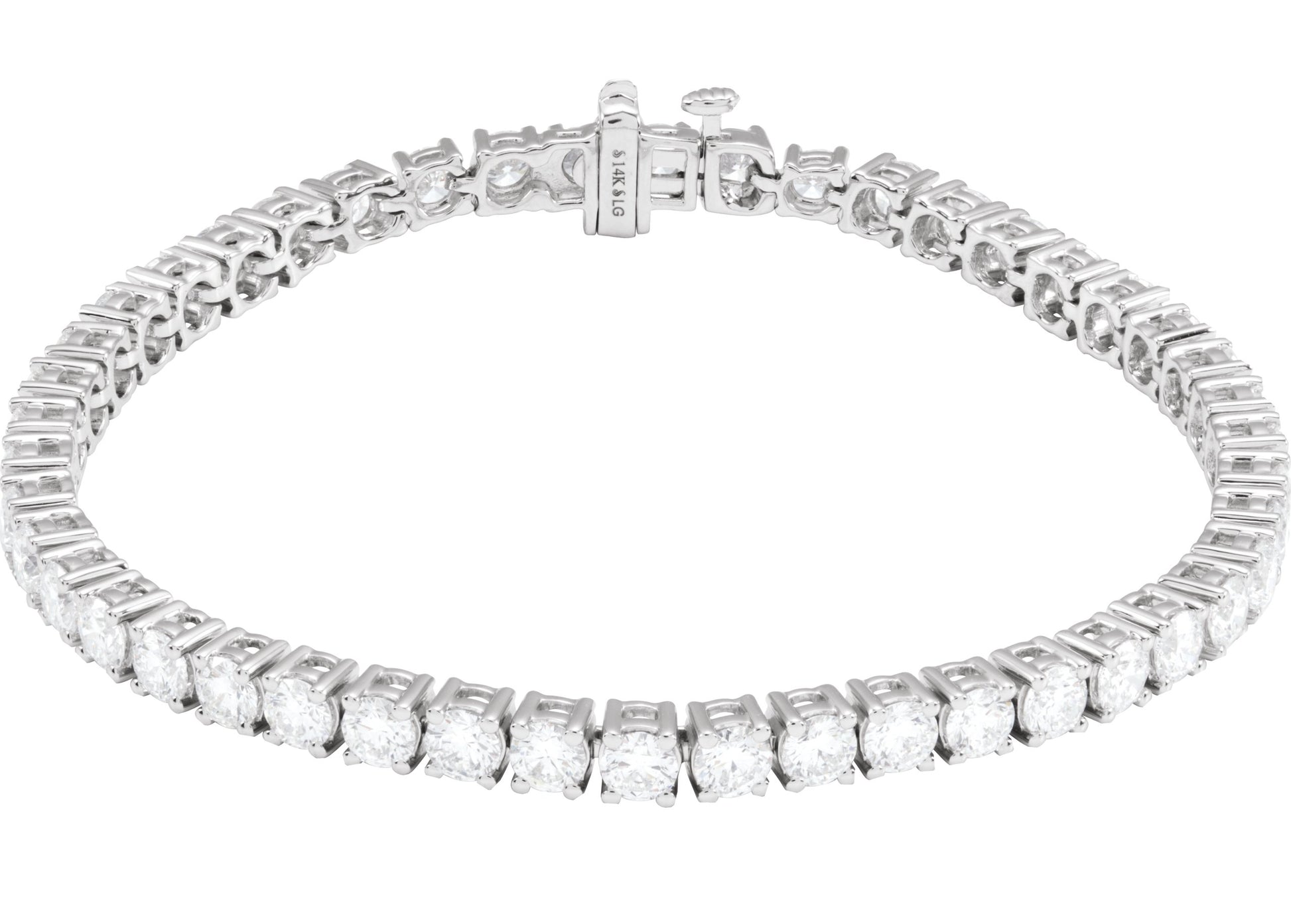 8 Ctw Lab-Grown Diamond Line Bracelet