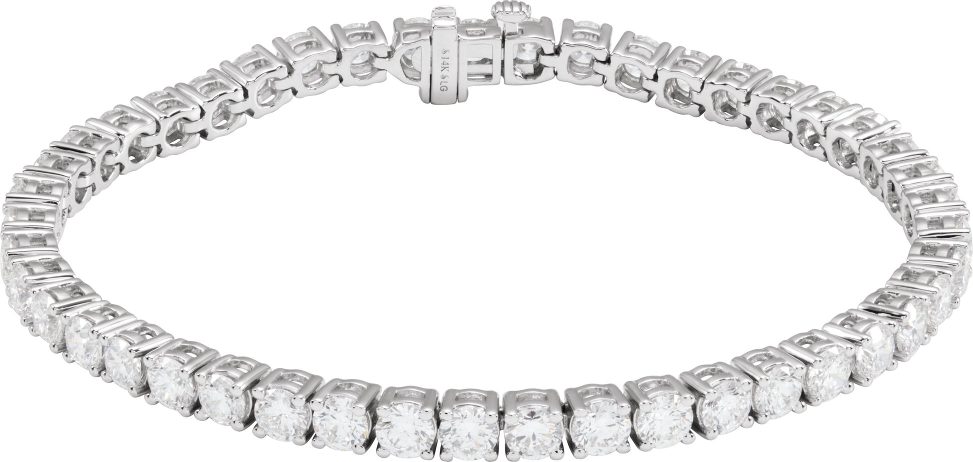 9 Ctw Lab-Grown Diamond Line Bracelet