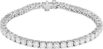 9 Ctw Lab-Grown Diamond Line Bracelet