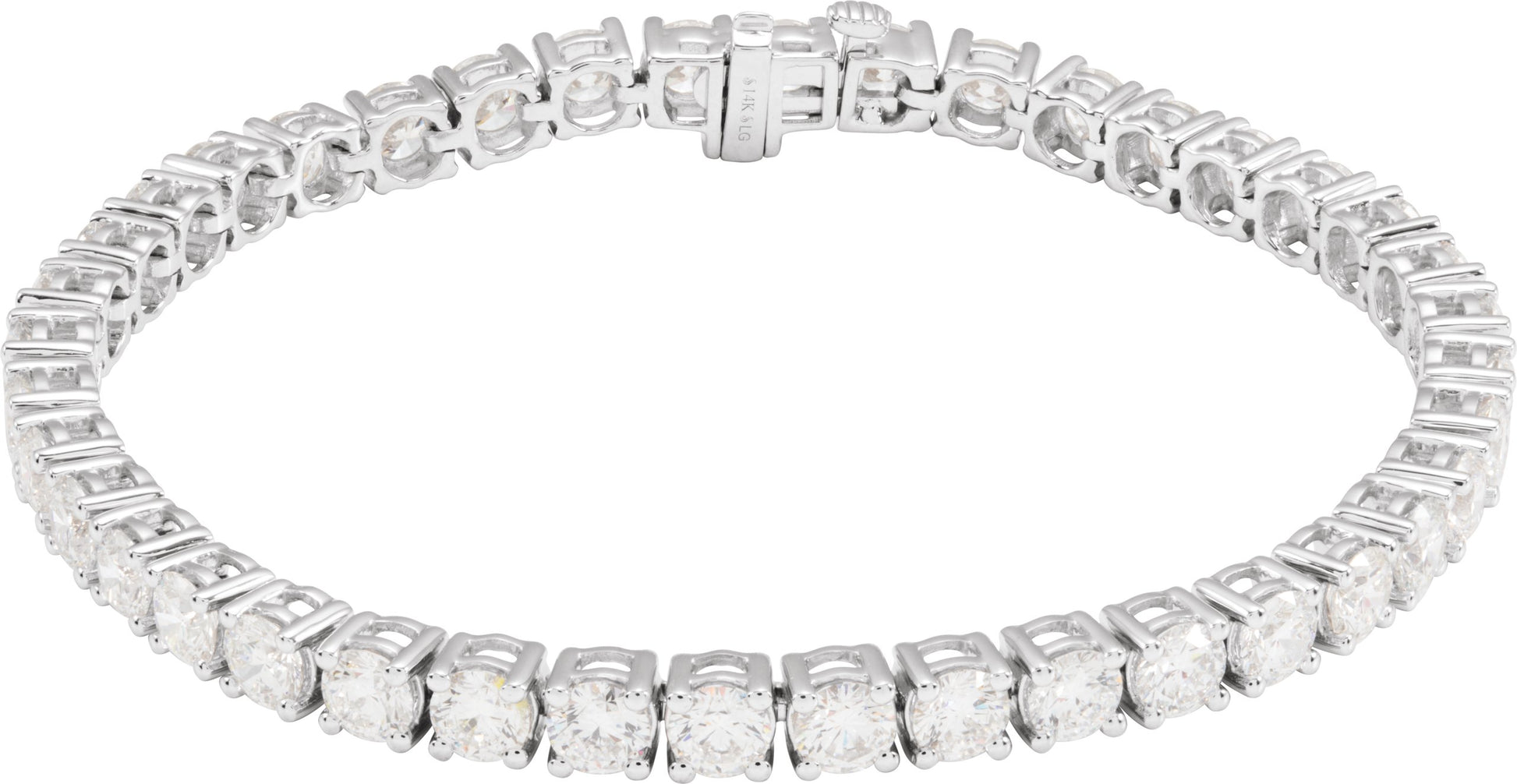 10 Ctw Lab-Grown Diamond Line Bracelet