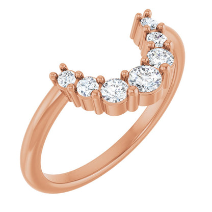 1/3 Ctw Lab-Grown Diamond Contour Band