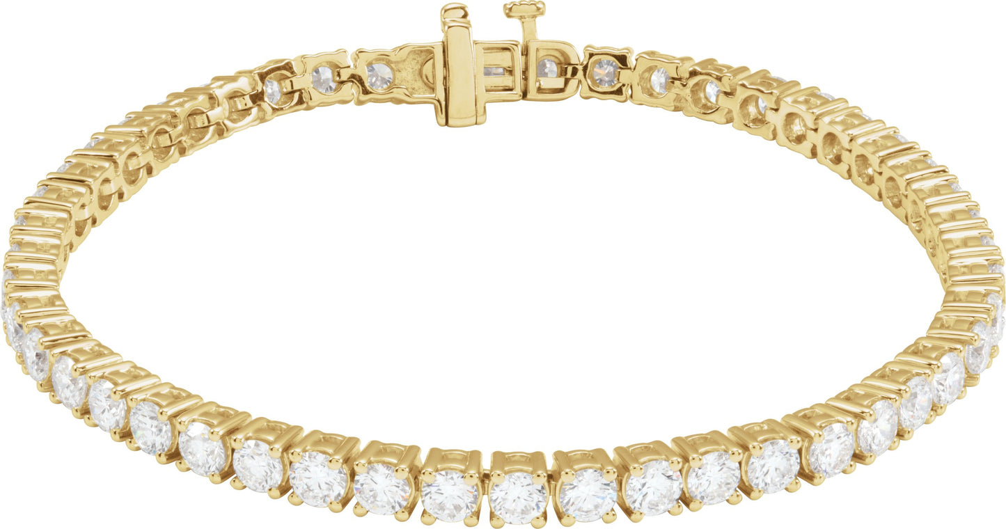 7 Ctw Lab-Grown Diamond Line Bracelet - Lab Grown Diamond