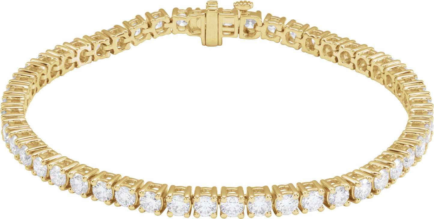 6 Ctw Lab-Grown Diamond Line Bracelet - Lab Grown Diamond